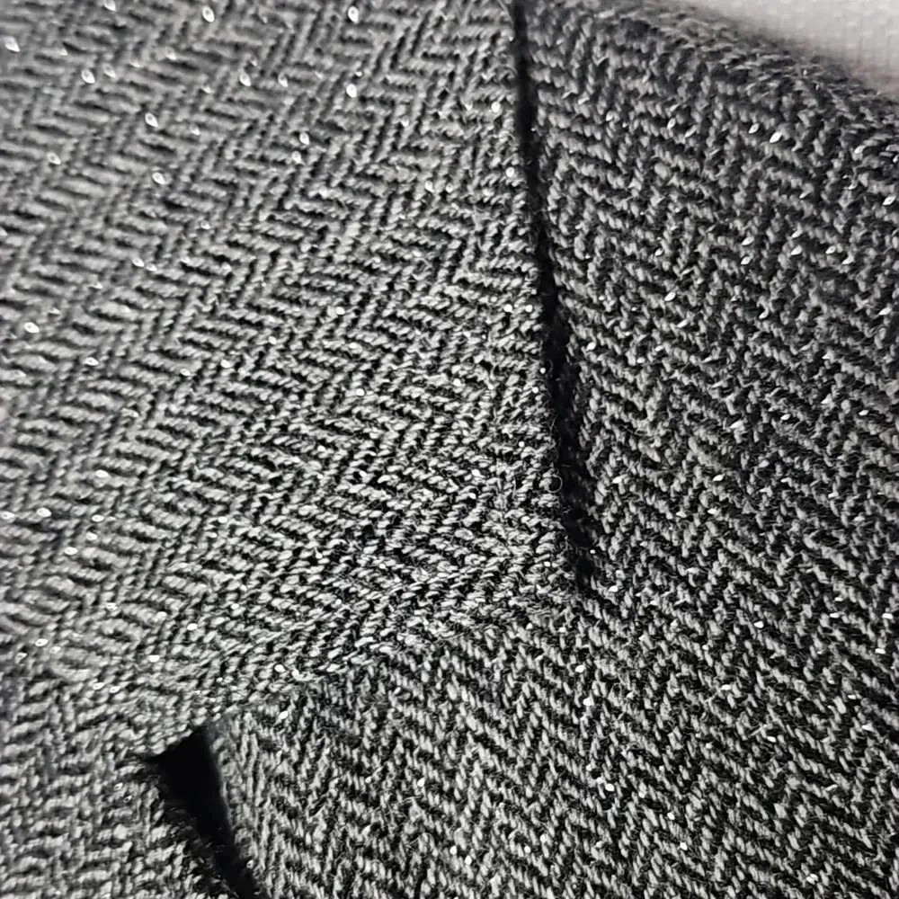 MICHAEL Michael Kors Metallic Tweed Blazer w/ Tie Waist & Faux Fur Women's Large - Picture 5 of 15